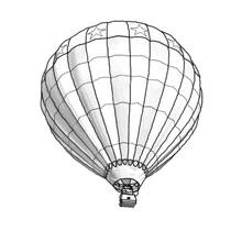 Coloriage Montgolfière (Transport) #134647 à imprimer et colorier