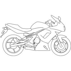 Coloriage Moto (Transport) #136250 à imprimer et colorier