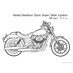 Coloriage Moto (Transport) #136325 à imprimer et colorier