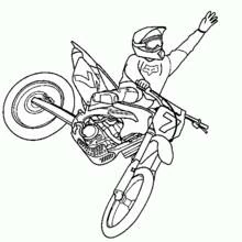 Coloriage Motocross (Transport) #136498 à imprimer et colorier