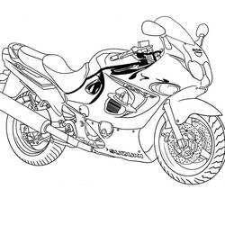 Coloriage Motocross (Transport) #136505 à imprimer et colorier