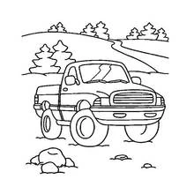 Coloriage Pick-up (Transport) #144291 à imprimer et colorier