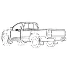 Coloriage Pick-up (Transport) #144295 à imprimer et colorier
