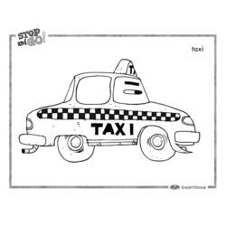 Coloriage Taxi (Transport) #137214 à imprimer et colorier