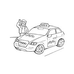 Coloriage Taxi (Transport) #204455 à imprimer et colorier