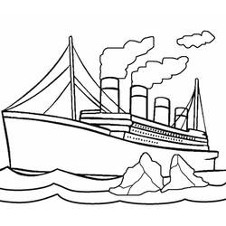 Coloriage Titanic (Transport) #201925 à imprimer et colorier