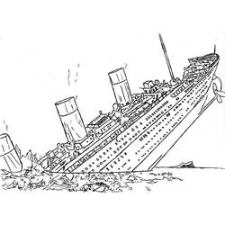 Coloriage Titanic (Transport) #201926 à imprimer et colorier