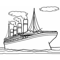 Coloriage Titanic (Transport) #201927 à imprimer et colorier