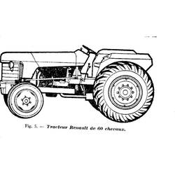 Coloriage Tracteur (Transport) #142059 à imprimer et colorier