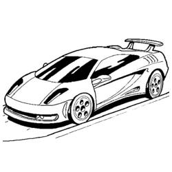 Coloriage Voiture de course (Transport) #138880 à imprimer et colorier