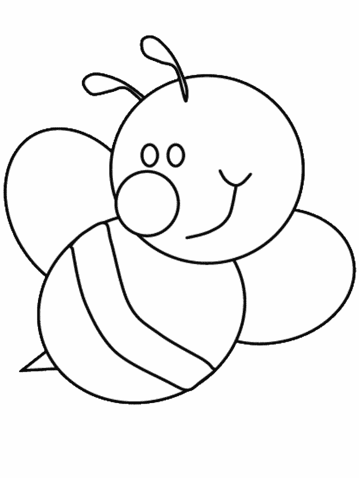 ミツバチの無料ぬりえ #112（動物コレクション）