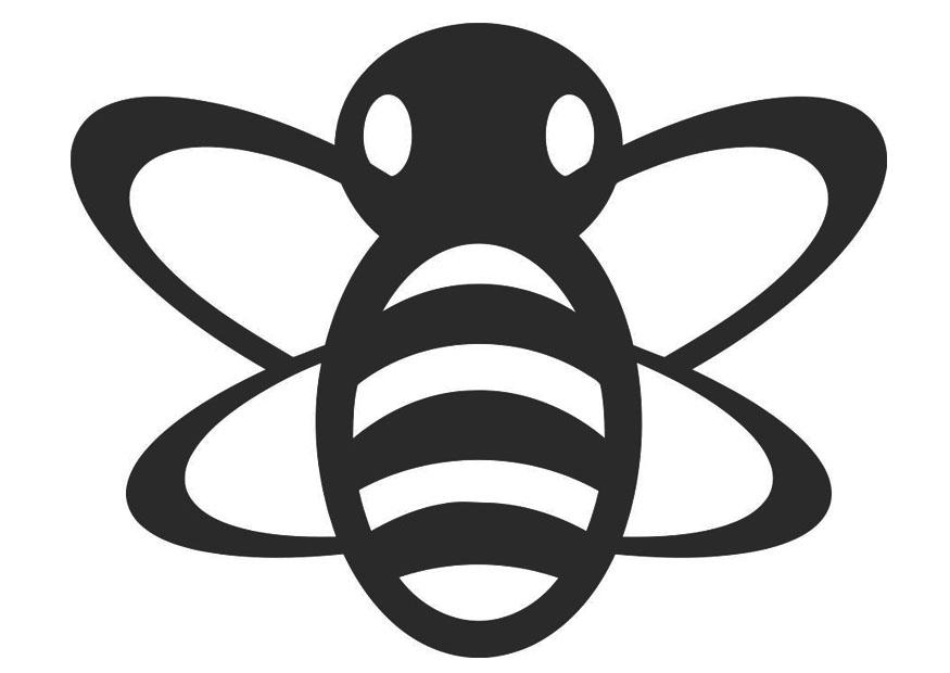 ミツバチの無料ぬりえ #128（動物コレクション）