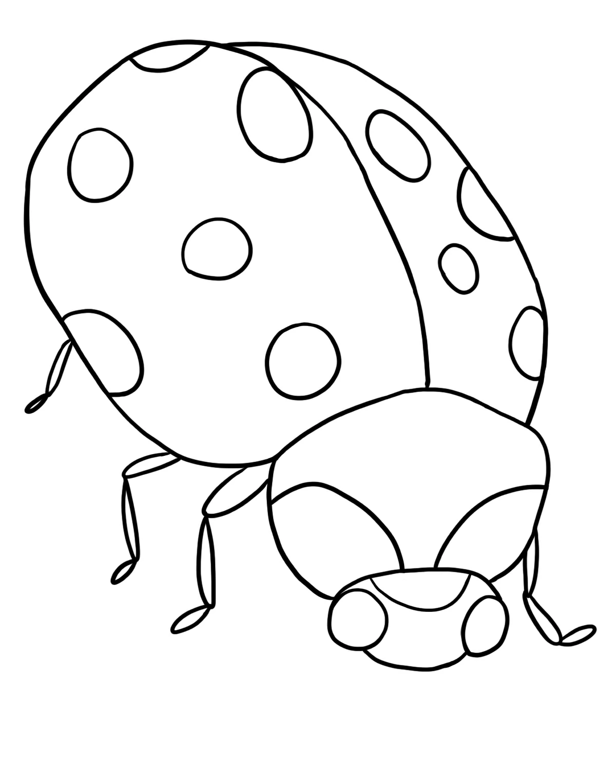 てんとう虫の無料ぬりえ #3547（動物コレクション）