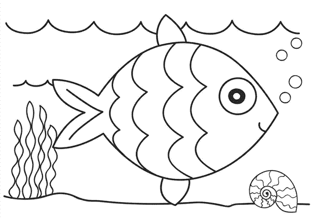 魚の無料ぬりえ #17032（動物コレクション）