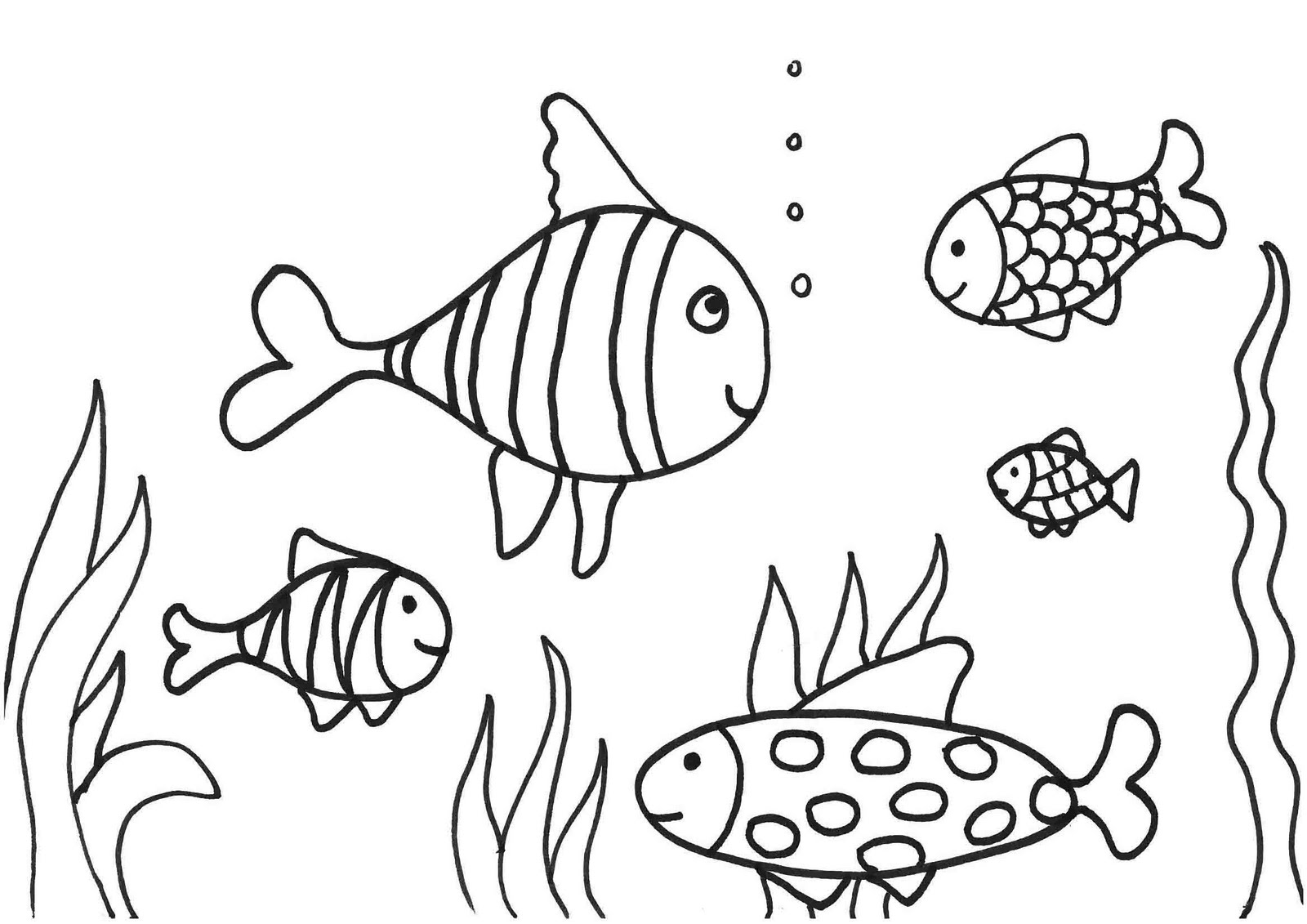 魚の無料ぬりえ #17061（動物コレクション）