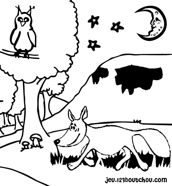 キツネの無料ぬりえ #15033（動物コレクション）
