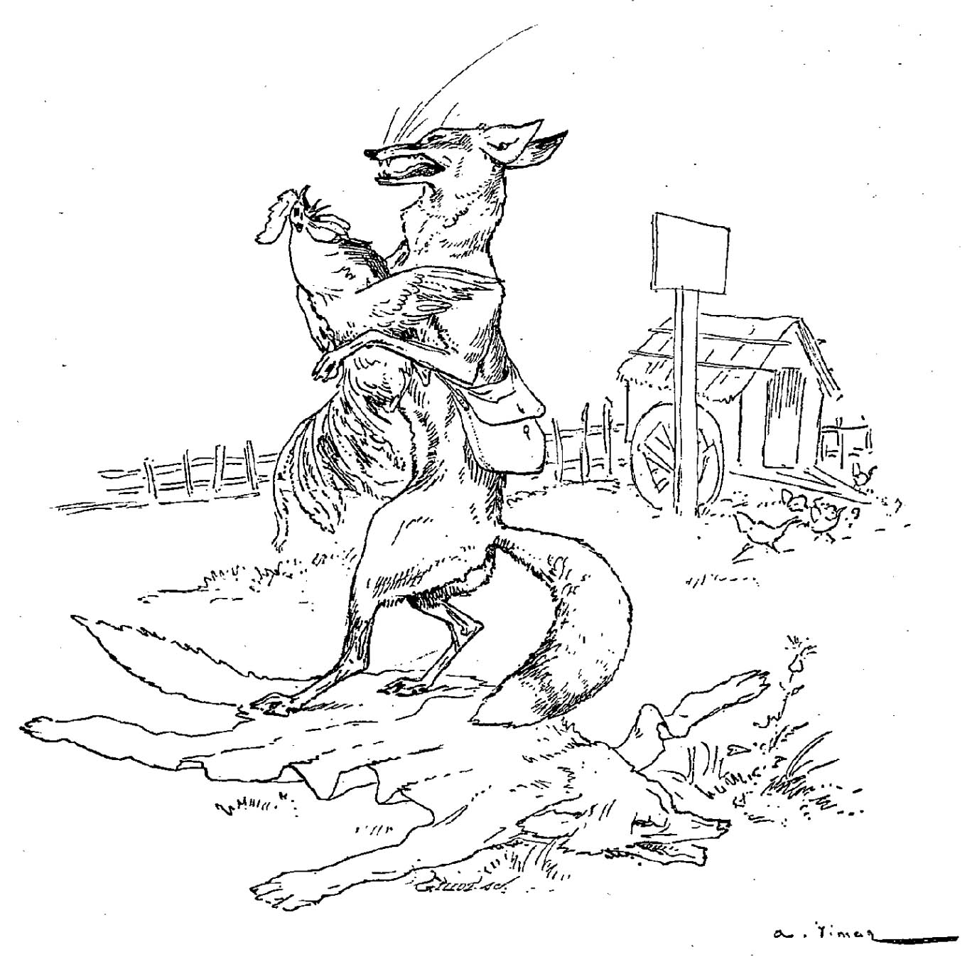 キツネの無料ぬりえ #15120（動物コレクション）