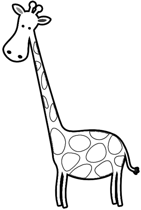 キリンの無料ぬりえ #7247（動物コレクション）