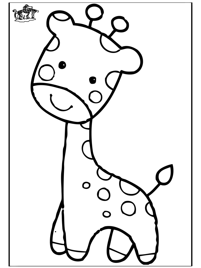 キリンの無料ぬりえ #7264（動物コレクション）