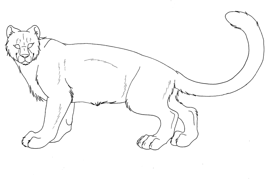 ヒョウの無料ぬりえ #9812（動物コレクション）