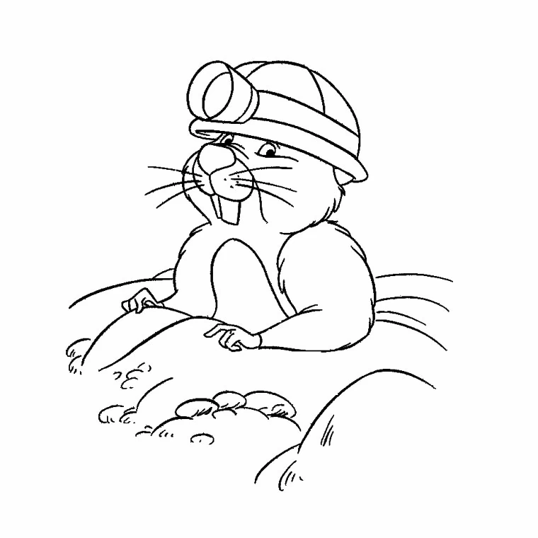 モグラの無料ぬりえ #19379（動物コレクション）
