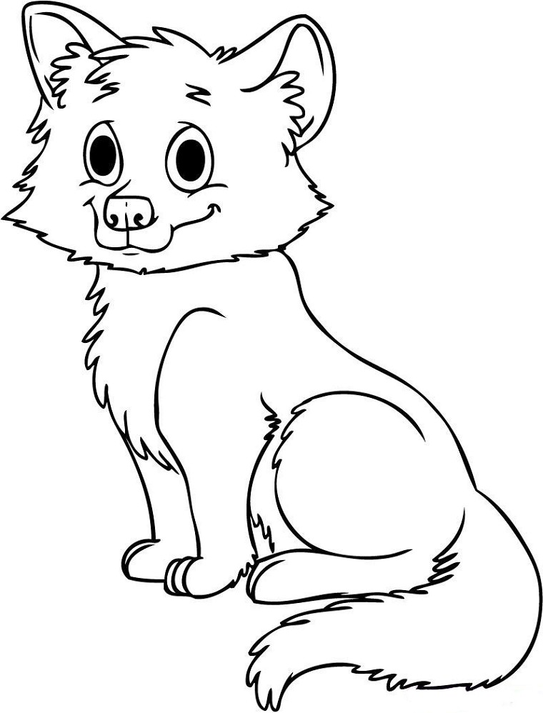 オオカミの無料ぬりえ #10471（動物コレクション）