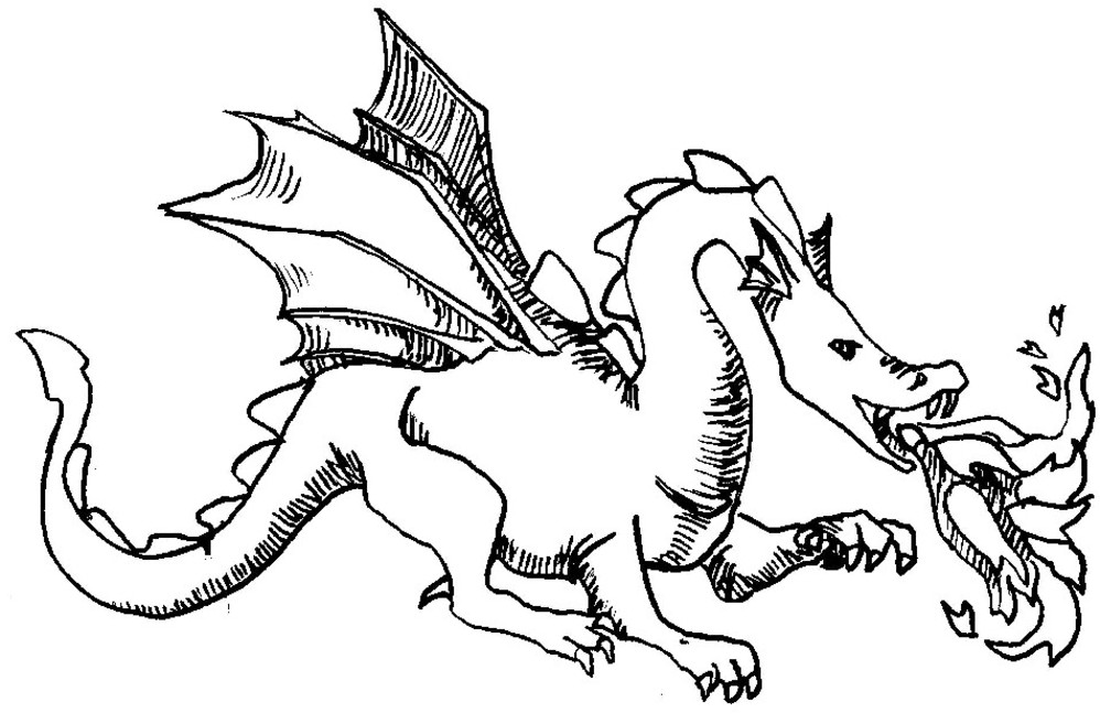 ドラゴンの無料ぬりえ #5787（キャラクターコレクション）