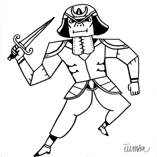 侍の無料ぬりえ #107300（キャラクターコレクション）
