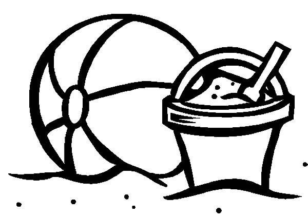 ビーチボールの無料ぬりえ #169173（物コレクション）