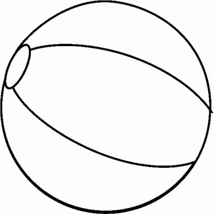 ビーチボールの無料ぬりえ #207065（物コレクション）