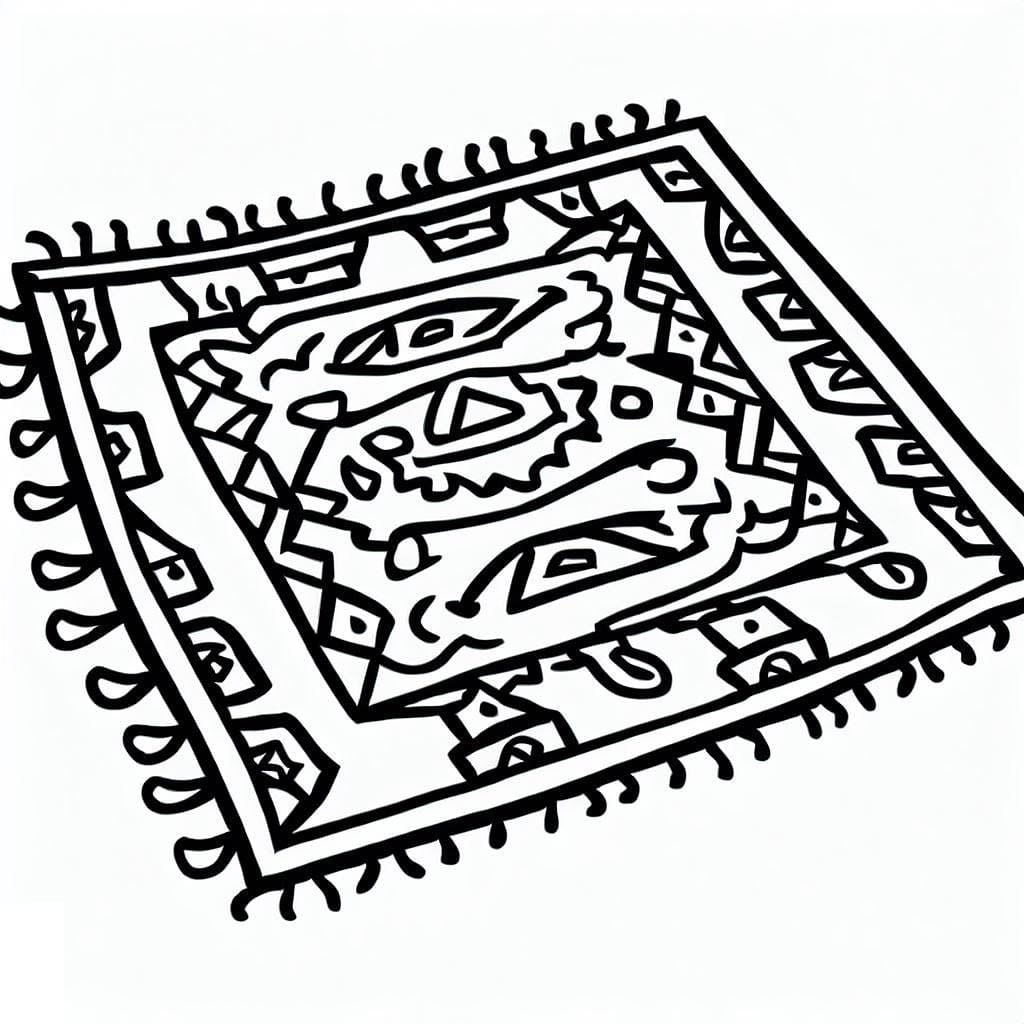 カーペットの無料ぬりえ #185925（物コレクション）