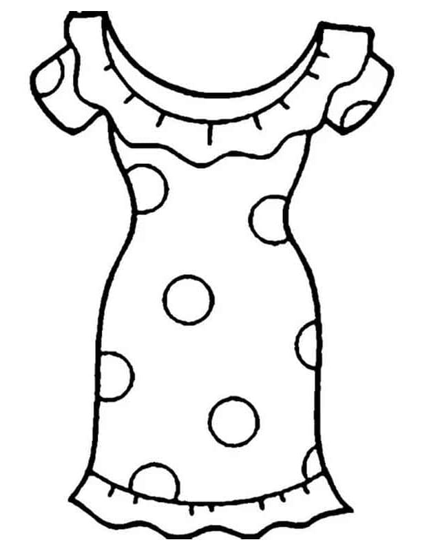 ドレスの無料ぬりえ #186194（物コレクション）