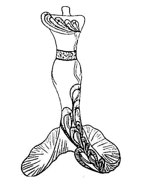 ドレスの無料ぬりえ #186218（物コレクション）