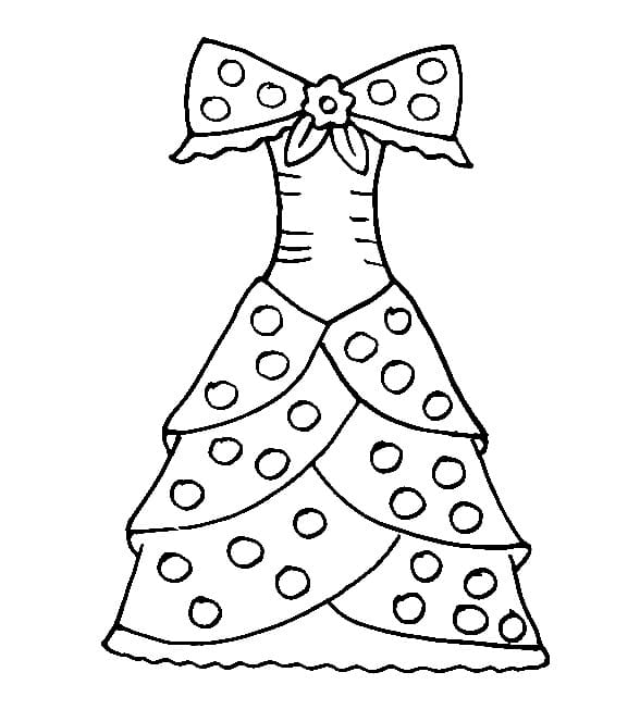 ドレスの無料ぬりえ #186223（物コレクション）