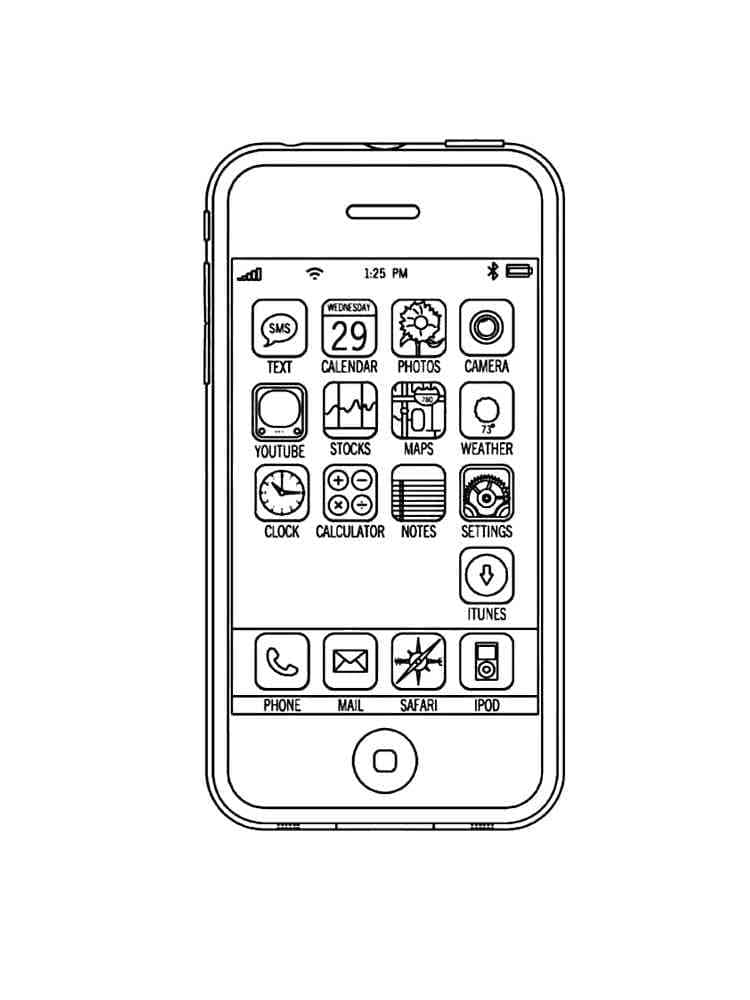 iPhoneとiPadの無料ぬりえ #191801（物コレクション）