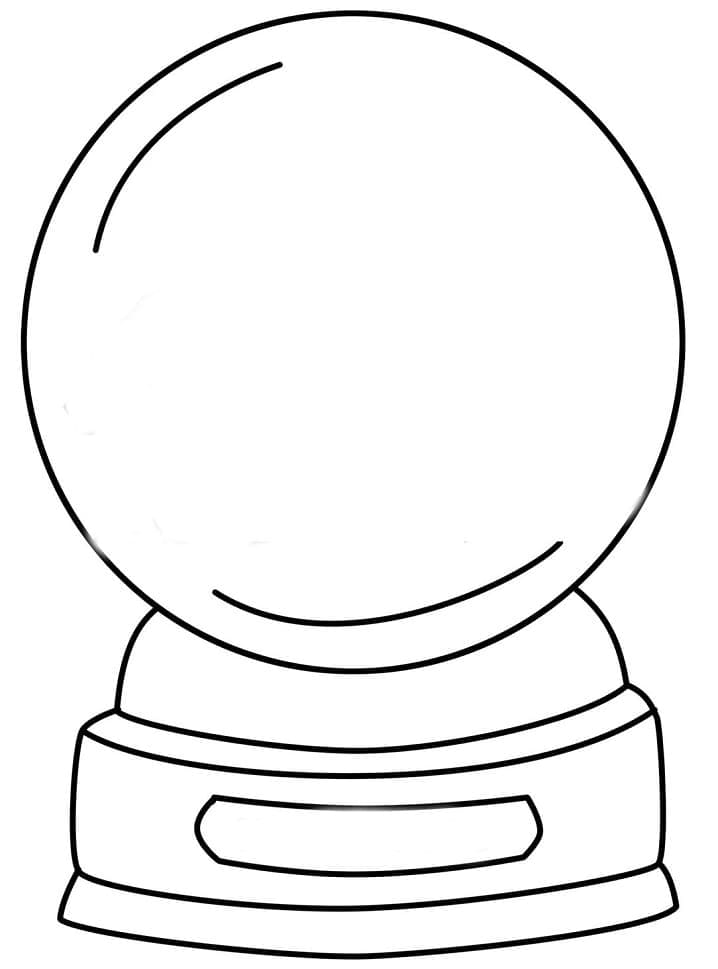 スノーグローブの無料ぬりえ #202657（物コレクション）