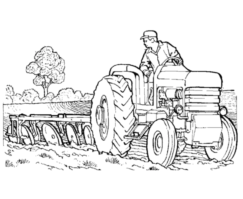 トラクターの無料ぬりえ #141976（交通コレクション）