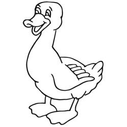 アヒル (動物)ぬりえ #1463 印刷して色を塗る
