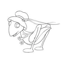 バッタ (動物)ぬりえ #19829 印刷して色を塗る