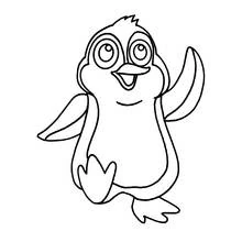 ペンギン (動物)ぬりえ #16904 印刷して色を塗る