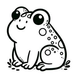 ヒキガエル (動物)ぬりえ #218470 印刷して色を塗る