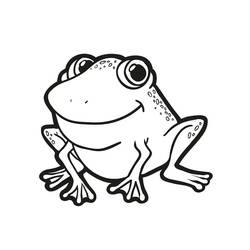 ヒキガエル (動物)ぬりえ #218478 印刷して色を塗る