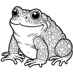 ヒキガエル (動物)ぬりえ #218484 印刷して色を塗る