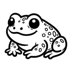 ヒキガエル (動物)ぬりえ #218488 印刷して色を塗る