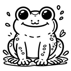 ヒキガエル (動物)ぬりえ #218489 印刷して色を塗る