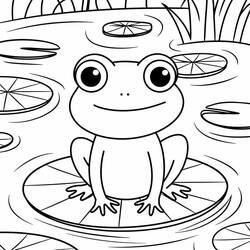 ヒキガエル (動物)ぬりえ #218491 印刷して色を塗る