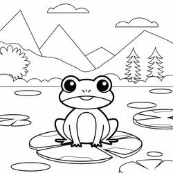 ヒキガエル (動物)ぬりえ #218492 印刷して色を塗る
