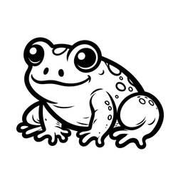 ヒキガエル (動物)ぬりえ #218494 印刷して色を塗る