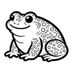 ヒキガエル (動物)ぬりえ #218495 印刷して色を塗る