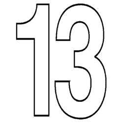 数字 - 無料の印刷用ぬりえ